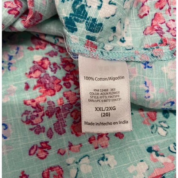 Floral top, SZ XXL - Picture 6 of 7